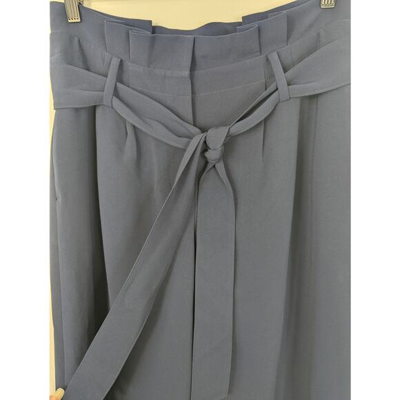 Boden Navy Blue Melina Paperbag Tie Waist Trouser Pant - Picture 3 of 9